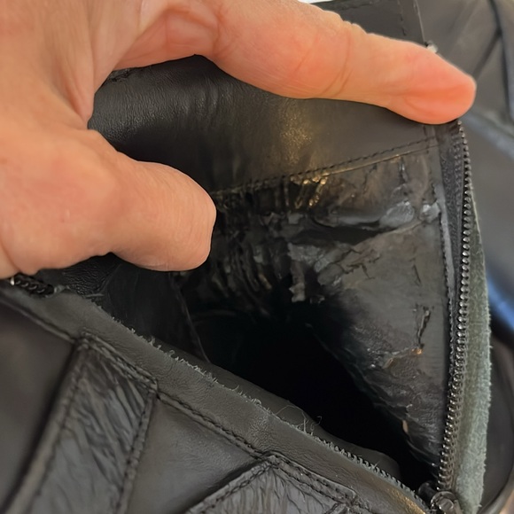 COACH PAULINA BLACK LEATHER ANKLE BOOTS EMBOSSED SNAKE BELT SIZE 7.5 - Picture 7 of 9